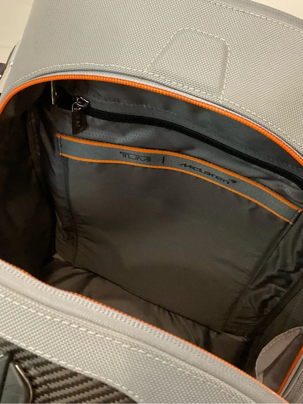 NEW Tumi McLaren PADDOCK 18.0” HTLS Polyester Laptop Backpack - SUPER GRAY